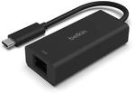 Belkin USB-C auf 2,5-Gb-Ethernet-Adapter, USB-IF-zertifizierter Thunderbolt 3 und 4,