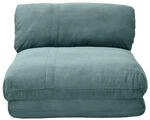 Sessel, 1-Sitzer, ausklappbar, aus Cordstoff, Celadongr&uuml;n