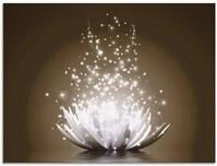 ARTland Wanddeko Glasbilder Wandbild Glas Bild einteilig 80x60 cm Querformat...