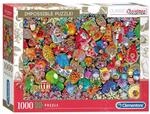Clementoni - 39585 - Christmas Collection Santa - Jolly, unm&ouml;gliche Puzzle 1000
