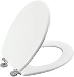 Allibert 1680111 Boliva WC-Sitz mit Edelstahl Scharnieren, Wei&szlig;