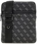 GUESS Vezzola Smart Crossbody Flat Bag Dark Black