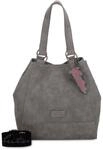 Fritzi aus Preussen Schultertasche Joy01 Rub Shopper Rock grau