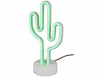 Reality Leuchten LED Tischleuchte Cactus R55220101, Fuß Kunststoff weiß, inkl. 1.8