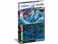 Clementoni - 27548 - Supercolor Puzzle Glowing Lights - Disney Frozen 2-104 Teile Ab
