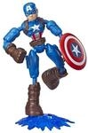 Hasbro Marvel Avengers Bend und Flex Action-Figur, 15 cm gro&szlig;e Biegbare Captain