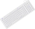 RAIDSONIC KeySonic KSK-6031INEL-Wh &ndash; Tastatur &ndash; QWERTZ &ndash; Deutsch &ndash; Wei&szlig;
