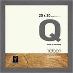 nielsen Bilderrahmen, 20 x 20 cm, Holz, Dunkelgrau, Fotorahmen zum Auftstellen und
