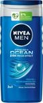 NIVEA MEN Fresh Ocean Duschgel (250 ml), revitalisierende Pflegedusche mit