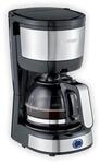 Severin Kompakt Filter Kaffeemaschine KA 4819, Geb&uuml;rstet, Schwarz, Silber
