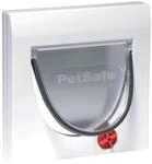 PetSafe Katzenklappe mit 4 Verriegelungsm&ouml;glichkeiten, Wei&szlig;, mit Tunnel | Manuelle