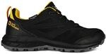 Jack Wolfskin Woodland Texapore Low K Walking-Schuh, Black/Burly Yellow Xt, 32...