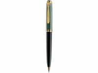 Pelikan Kugelschreiber Souverän 800, Schwarz-Grün, hochwertiger Drehkugelschreiber