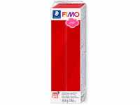 STAEDTLER ofenhärtende Modelliermasse FIMO soft, rot, Großblock 454g, weich und