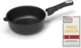 AMT Gastroguss Bratpfanne, 20 cm &Oslash;, 7 cm hoch, Schmorpfanne, abnehmbarer Stiel,