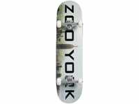 Zoo Unisex – Erwachsene York Logo Skateboard, Fog, 7.75'