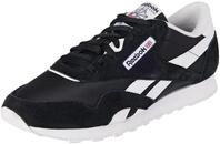 Reebok Damen Classic Nylon Sneaker,Cblack Ftwwht Ftwwht,38.5 EU