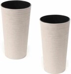Siena Garden Eco Locon 2er Set 30cm wei&szlig;