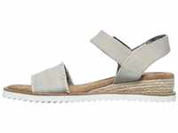 Skechers Damen Desert KISS Adobe Princess Sandals, Light Taupe Canvas, 36 EU