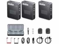 GODOX MoveLink II M2 Kompaktes 2 Personen kabelloses Mikrofonsystem für...