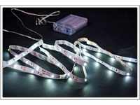 LED Stripe 3m mit 90 LED - kaltweiß - Batterie betrieben - Individuell...