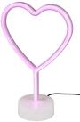 Reality Leuchten LED Tischleuchte Heart R55210101, Fu&szlig; Kunststoff wei&szlig;, inkl. 1.8