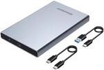 GRAUGEAR USB Type-C Aluminium Festplattengeh&auml;use f&uuml;r 2,5 Zoll SATA SSD/HDD -
