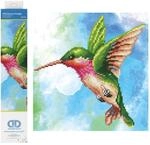 DD5-031 Diamond Dotz Kolibri, ca. 28 x 29 cm gro&szlig;, Diamond Painting, Malen mit