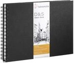 Hahnem&uuml;hle Skizzenbuch D&S, DIN A4 Querformat, spiralisiert,140g/m&sup2;, 80 Blatt