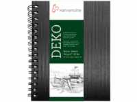 Hahnemühle Skizzenbuch Deko, schwarz, DIN A4 ochformat, 140g/m², 62 Blatt