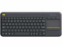 Logitech K400 Plus Kabellose TV-Tastatur mit Touchpad, 2.4 GHz Verbindung via