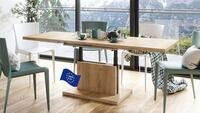 Mazzoni Aston Couchtisch ausziehbar h&ouml;henverstellbar 120/200cm in Eiche Gold Craft