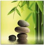ARTland Wanddeko Glasbilder Wandbild Glas Bild einteilig 40x40 cm Quadratisch Asien