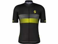 Scott RC Team 10 Fahrrad Trikot kurz schwarz/gelb 2024: Größe: M (46/48)