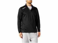 Uhlsport Herren Essential 1/4 Zip Top Sweatshirt, Schwarz/Weiß, 3XL