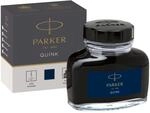 Parker Quink F&uuml;llertinte im Tintenfass | blauschwarze Tinte | 57 ml