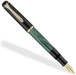 Pelikan F&uuml;llhalter Classic 200, Gr&uuml;n-Marmoriert, Feder EF (extra-fein),