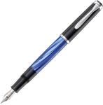 Pelikan F&uuml;llhalter Classic 205, Blau-Marmoriert, Feder B (breit), hochwertiger