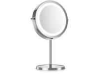 Navaris Kosmetikspiegel mit LED Beleuchtung - Spiegel mit 5fach Vergrößerung...
