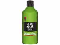 Marabu 12010075282 - Acryl Color blattgrün 500 ml, cremige Acrylfarbe auf