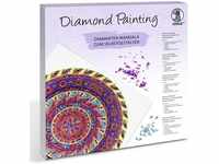 Ursus 43520004F - Diamond Painting Mandala Set 4, Bastelset mit Steinchen in gelb,