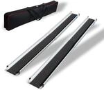 TRUTZHOLM Rollstuhlrampe Teleskop Rampe 120-213 cm Auffahrrampe Laderampe