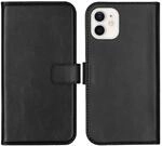 SELENCIA Bookcase H&uuml;lle kompatibel mit iPhone 12 Mini &ndash; Era Leder Handytasche Side