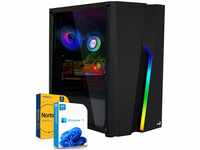 SYSTEMTREFF Basic Gaming PC AMD Ryzen 5 4500 6x4.1GHz | Nvidia Geforce GTX 1650...