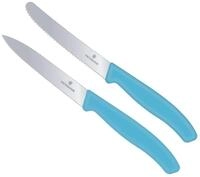 Victorinox - 2-tlg. Starter Gem&uuml;semesser Set 10cm - gerader und Wellenschliff -