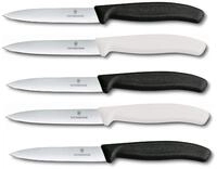 Victorinox 5-tlg Gem&uuml;semesser Set Swiss Classic Schwarz/Wei&szlig; &ndash; 10 cm ohne