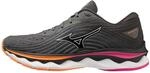 Mizuno Wave Sky 6 Stra&szlig;enlaufschuhe f&uuml;r Frauen Schwarz Pink Orange 37 EU