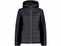 CMP Damen Outdoorjacke Regenjacke Woman Jacket Fix Hood, Farbe:Grau, Größe:40,