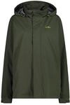 CMP - Herrenjacke mit Kapuze und Druckkn&ouml;pfen, &Ouml;lgr&uuml;n, 48