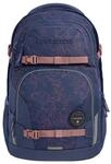 Coocazoo Schulrucksack PORTER, &bdquo;Sweet Rose&rdquo;, blau, ergonomischer & anpassbarer